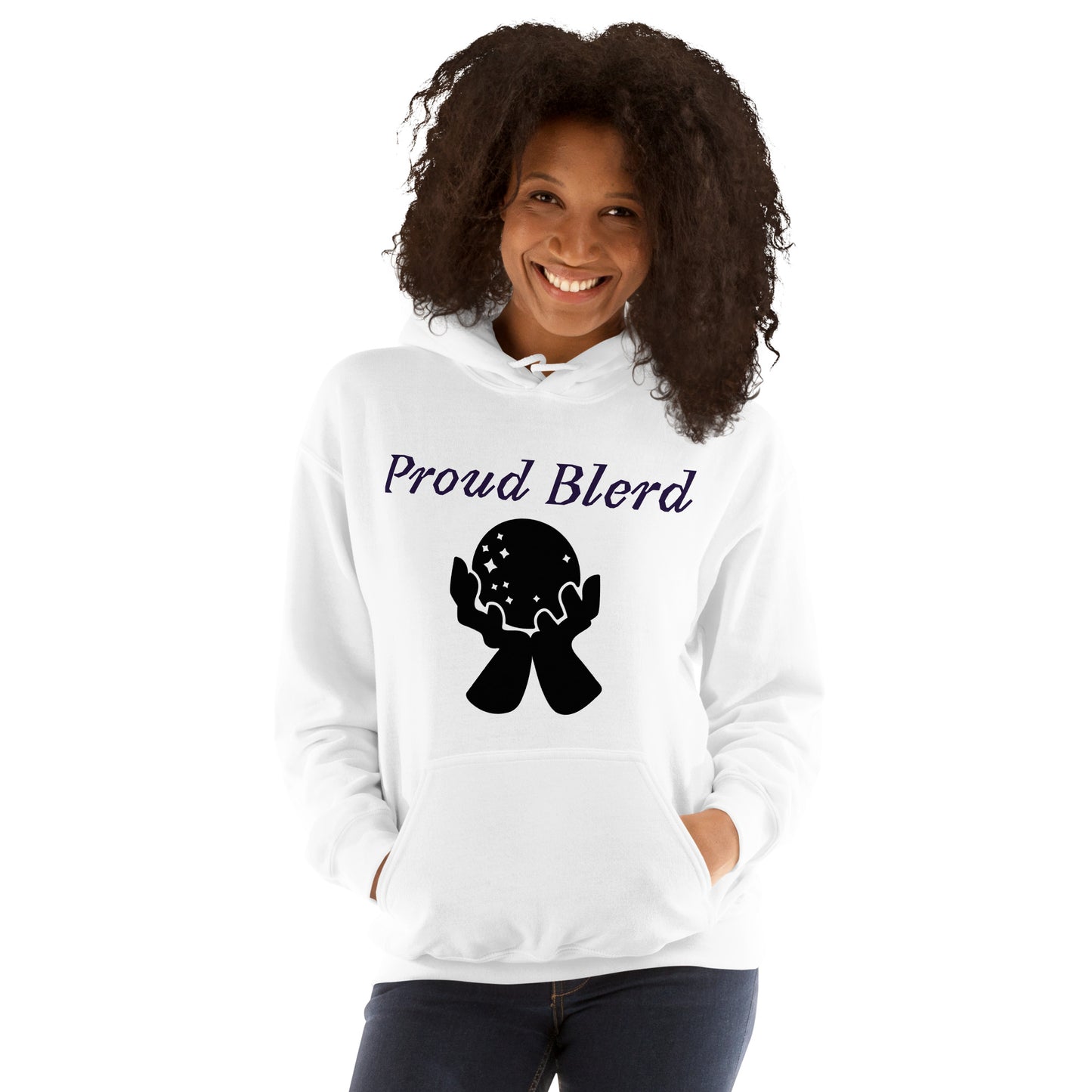 Unisex Hoodie (White) - Proud Blerd